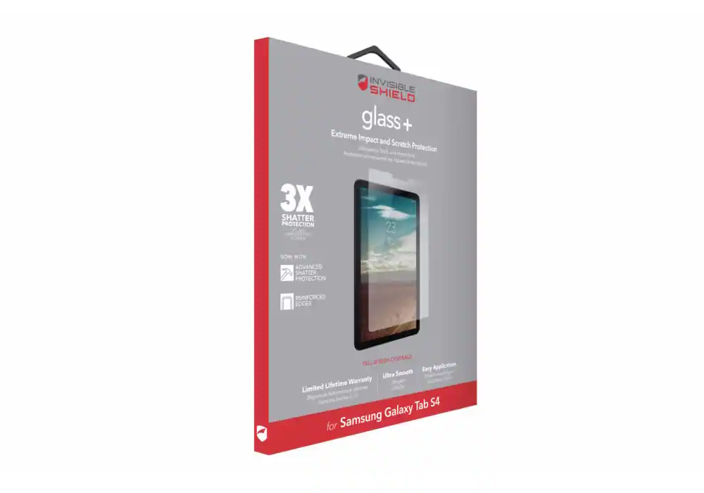 ZAGG - Invisible Shield Glass+ Tempered Glass Screen Protector for Samsung Galaxy Tab S4 - Clear