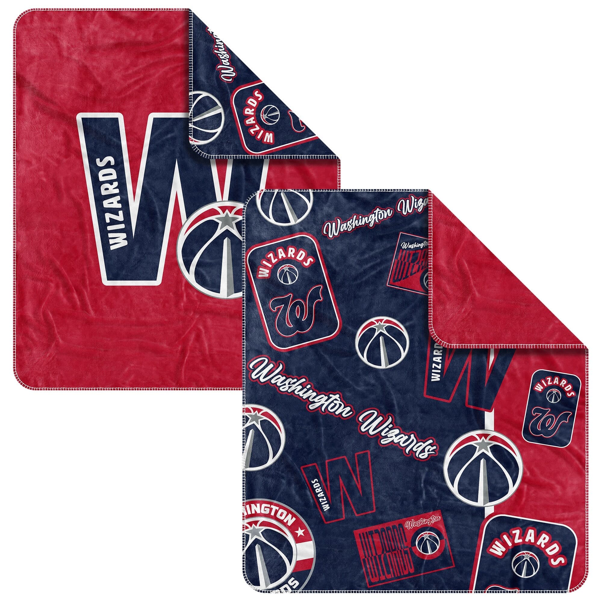 Logo Brands - Washington Wizards 50" x 60" Dream Weave Throw Blanket - Navy