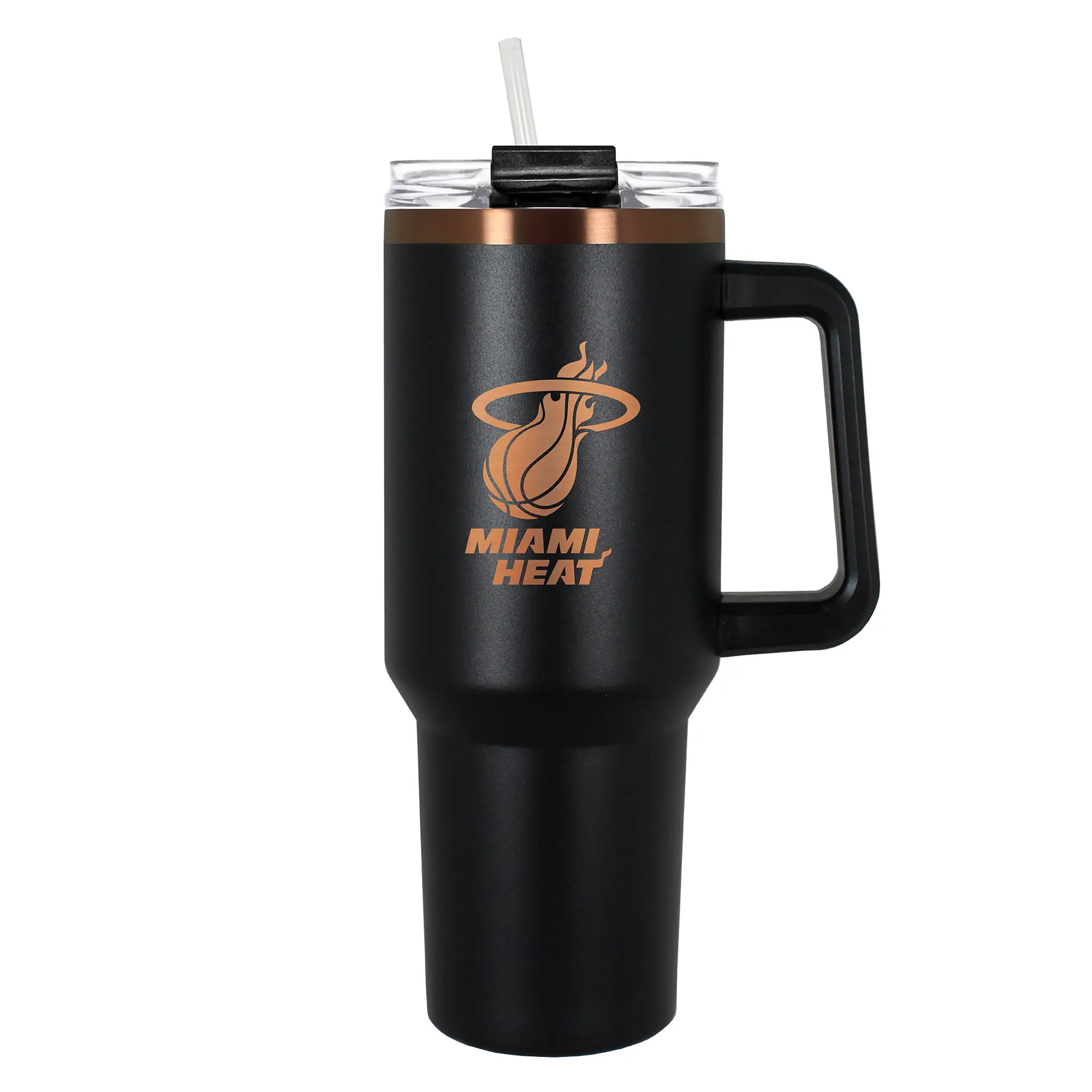 Great American Products - Miami Heat 40oz. Colossus Copper Edition Tumbler - Black