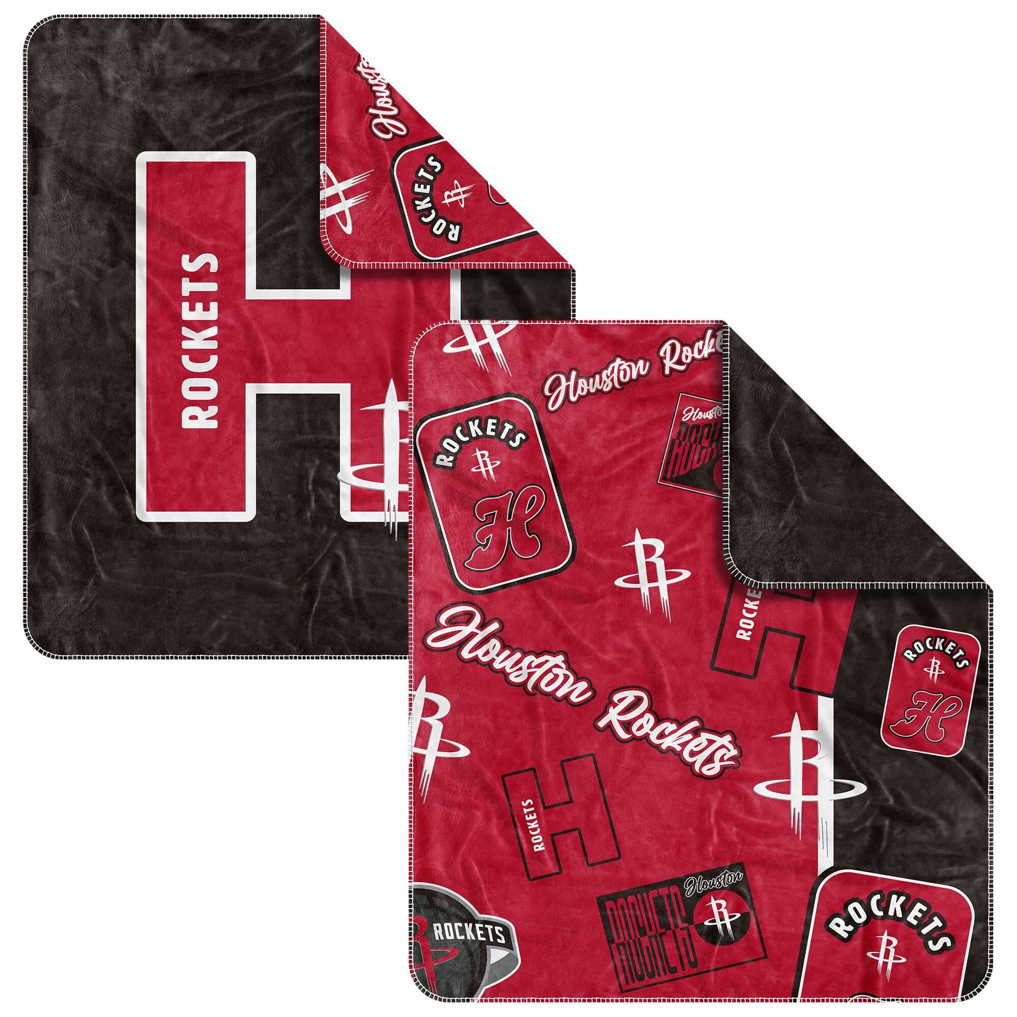 Logo Brands - Houston Rockets 50" x 60" Dream Weave Throw Blanket - Red
