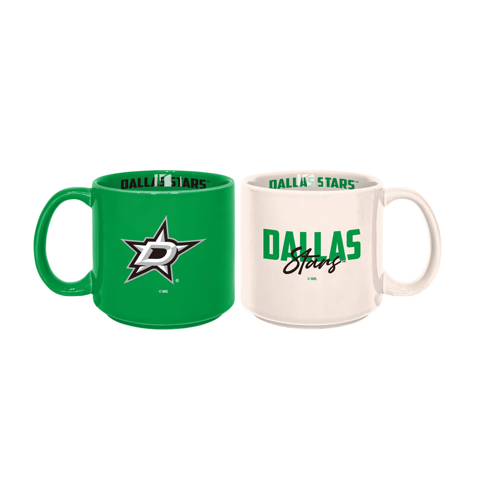 Logo Brands - Dallas Stars 2-Pack 15oz. Stackable Mug Set - Multicolor