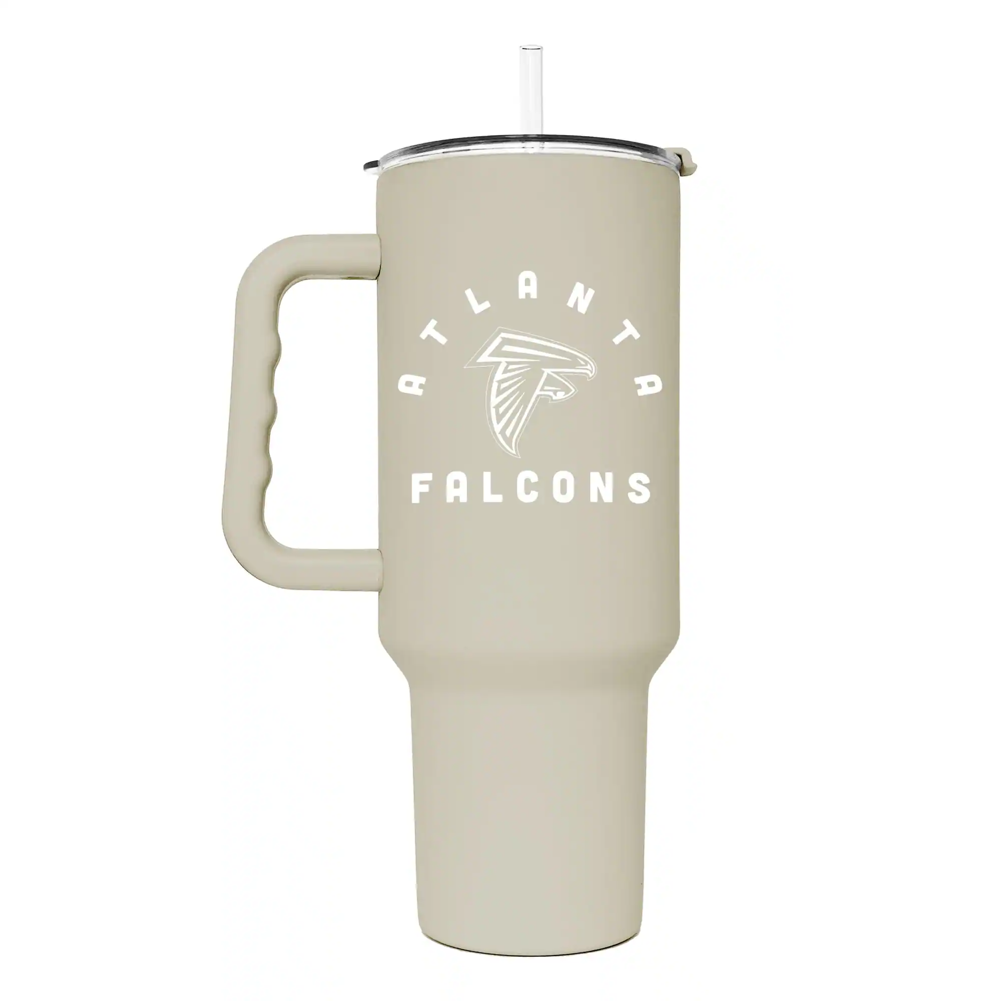 Logo Brands - Atlanta Falcons 40oz. Sand Soft Touch Tumbler - Multicolor
