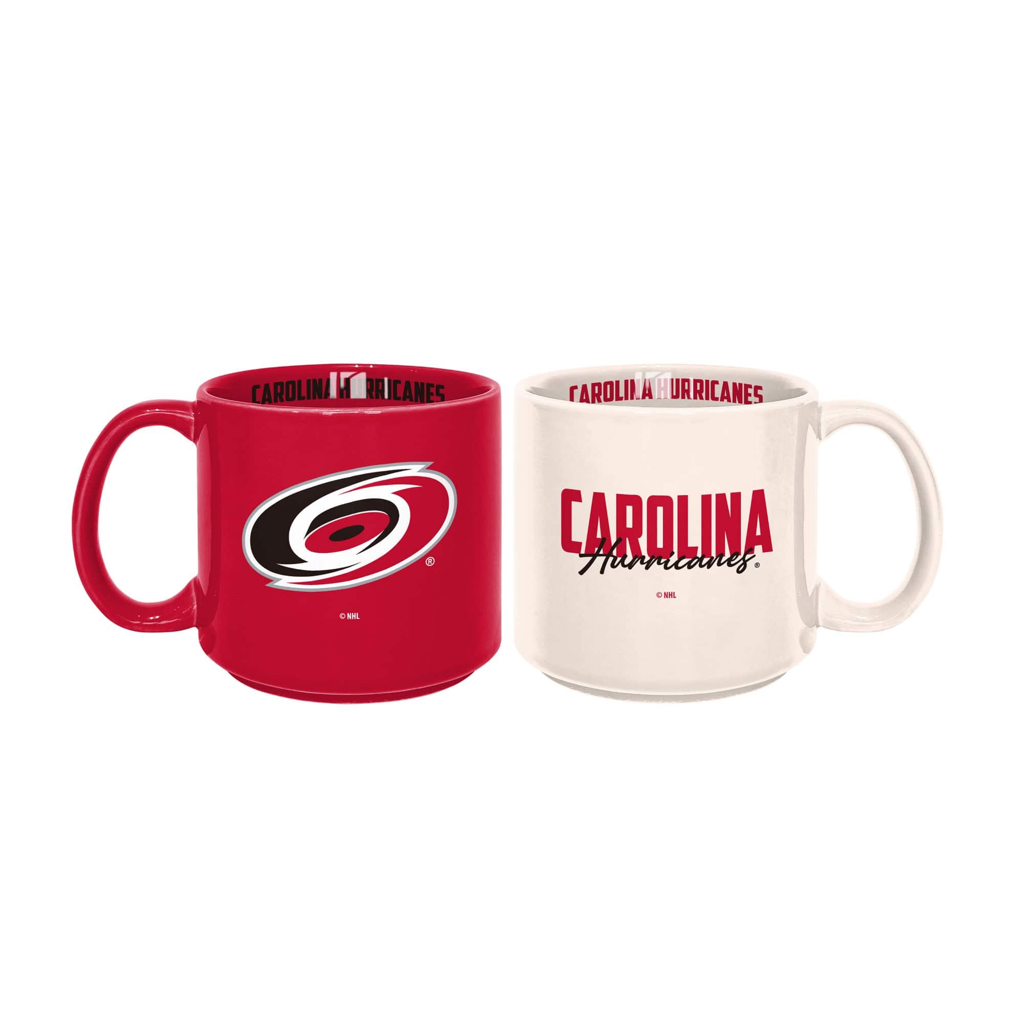Logo Brands - Carolina Hurricanes 2-Pack 15oz. Stackable Mug Set - Multicolor