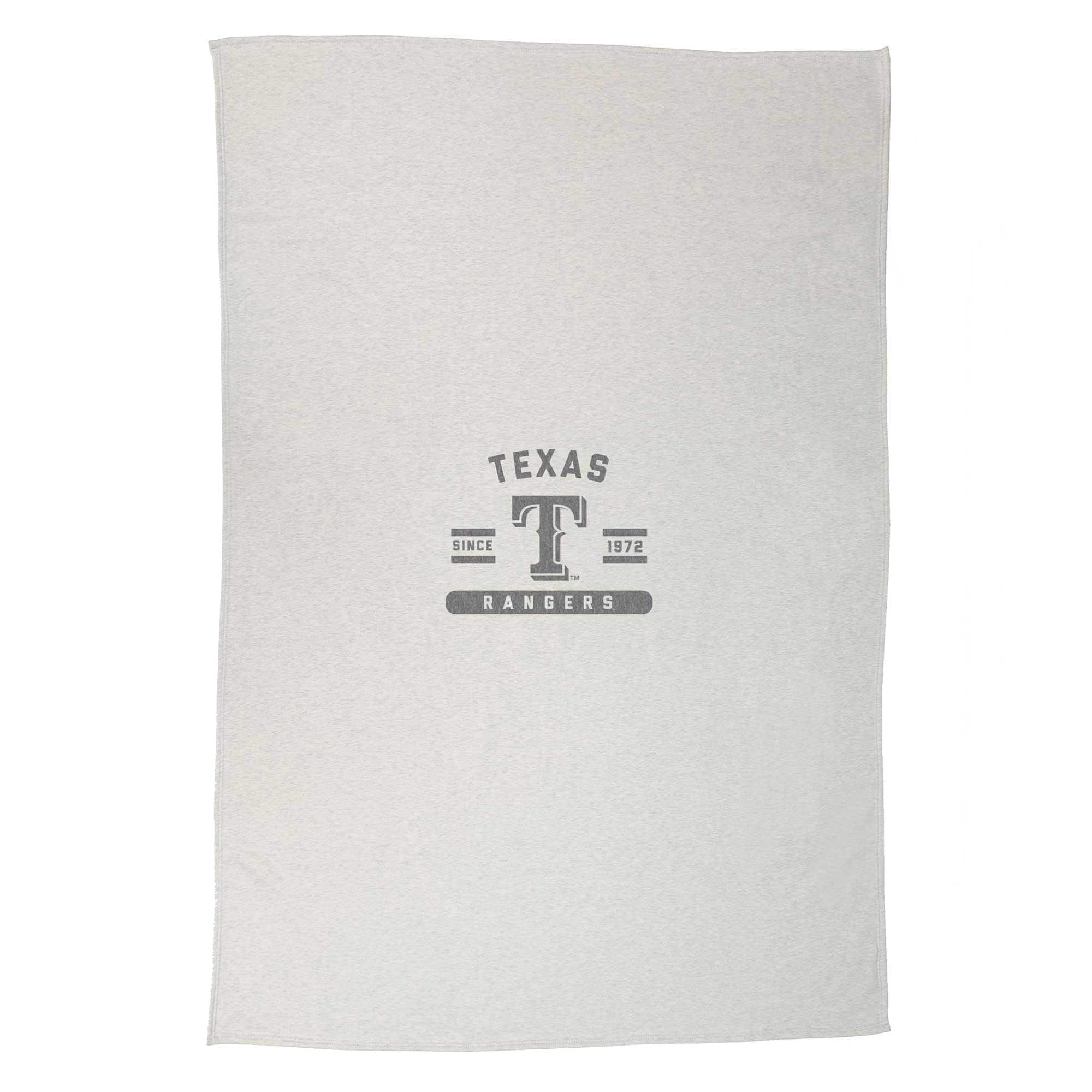 Logo Brands - Texas Rangers 54" x 84" Sweatshirt Blanket - Multicolor