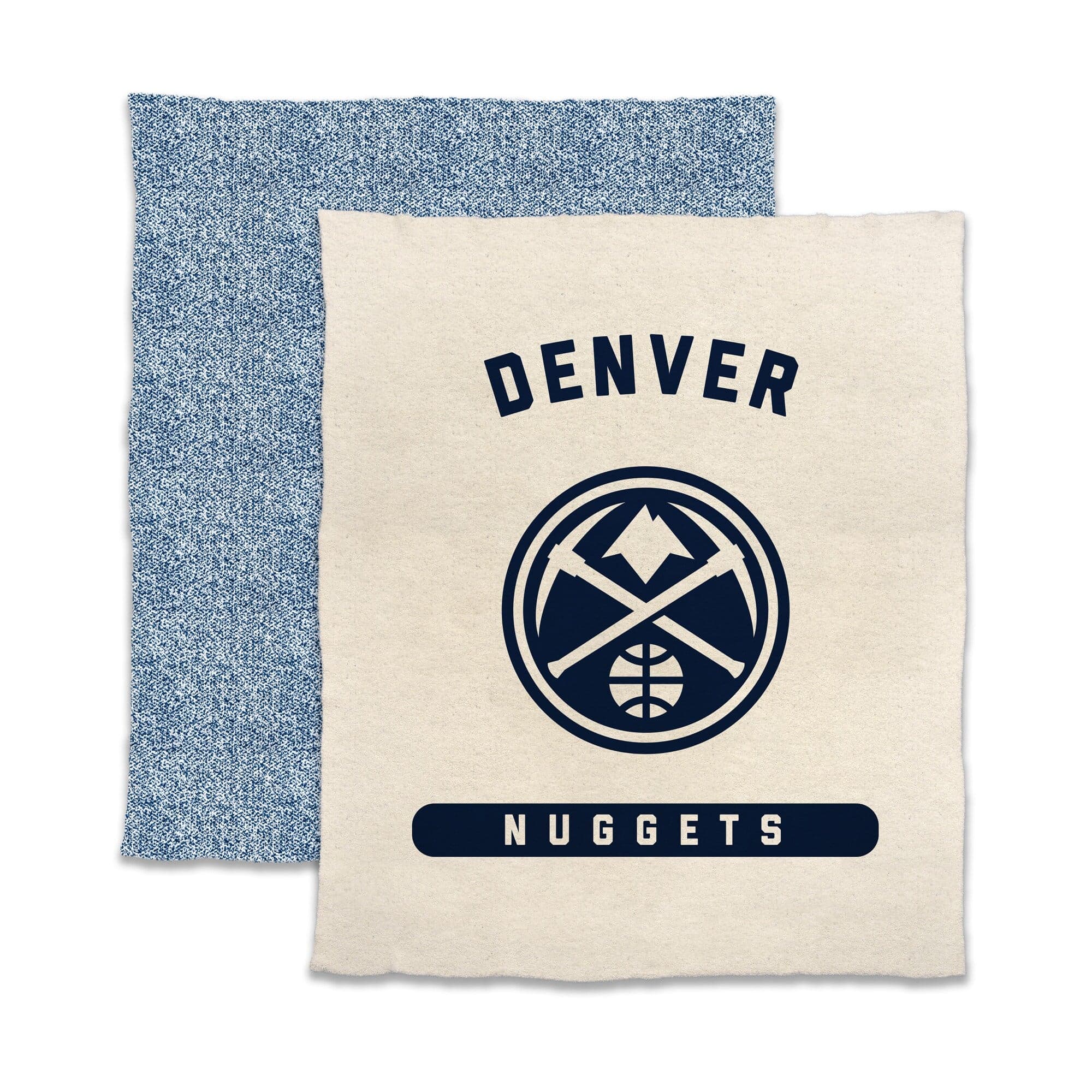 Logo Brands - Denver Nuggets 50- x 60- Luxe Dreams Throw Blanket - Oatmeal
