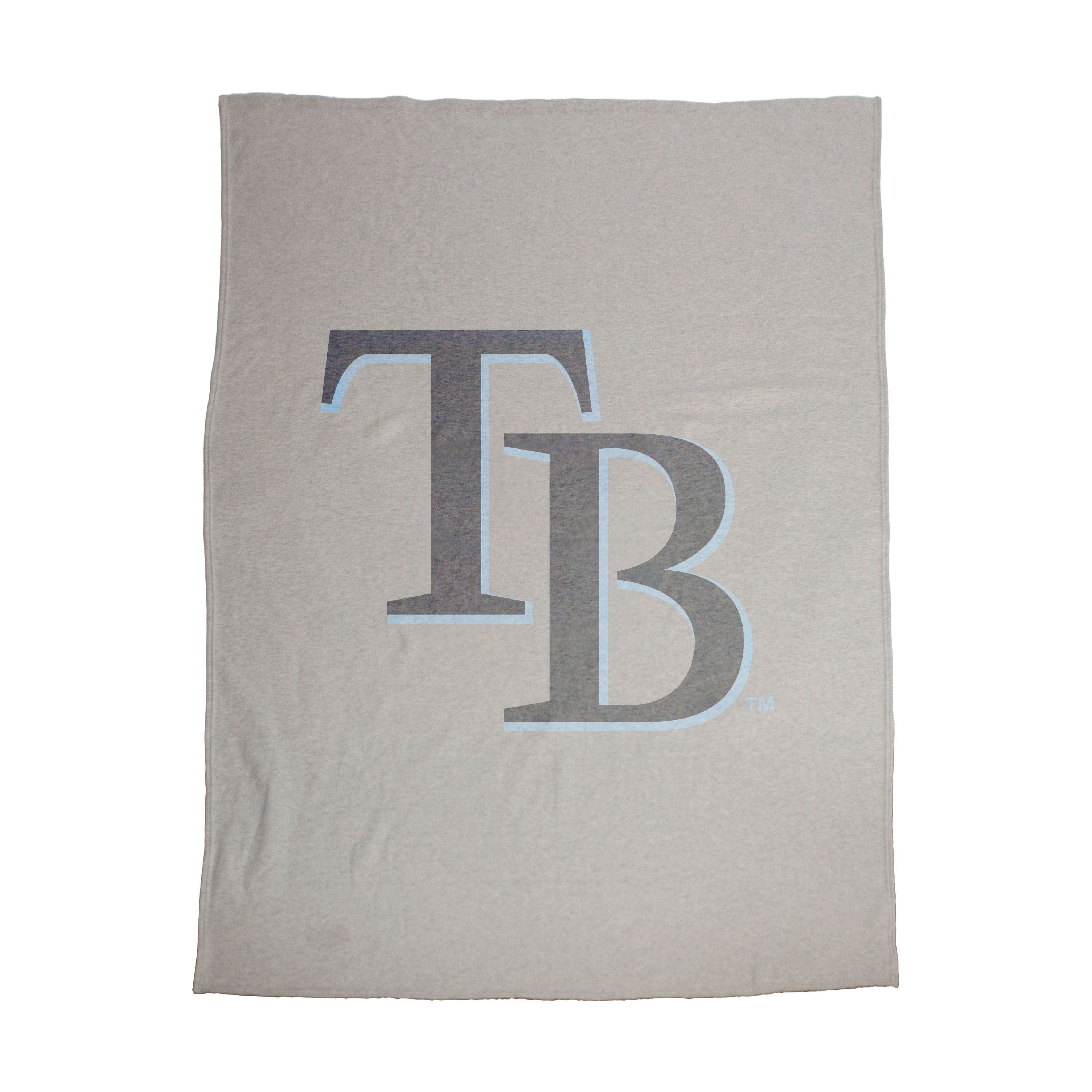Logo Brands - Tampa Bay Rays 54" x 84" Sweatshirt Blanket - Multicolor