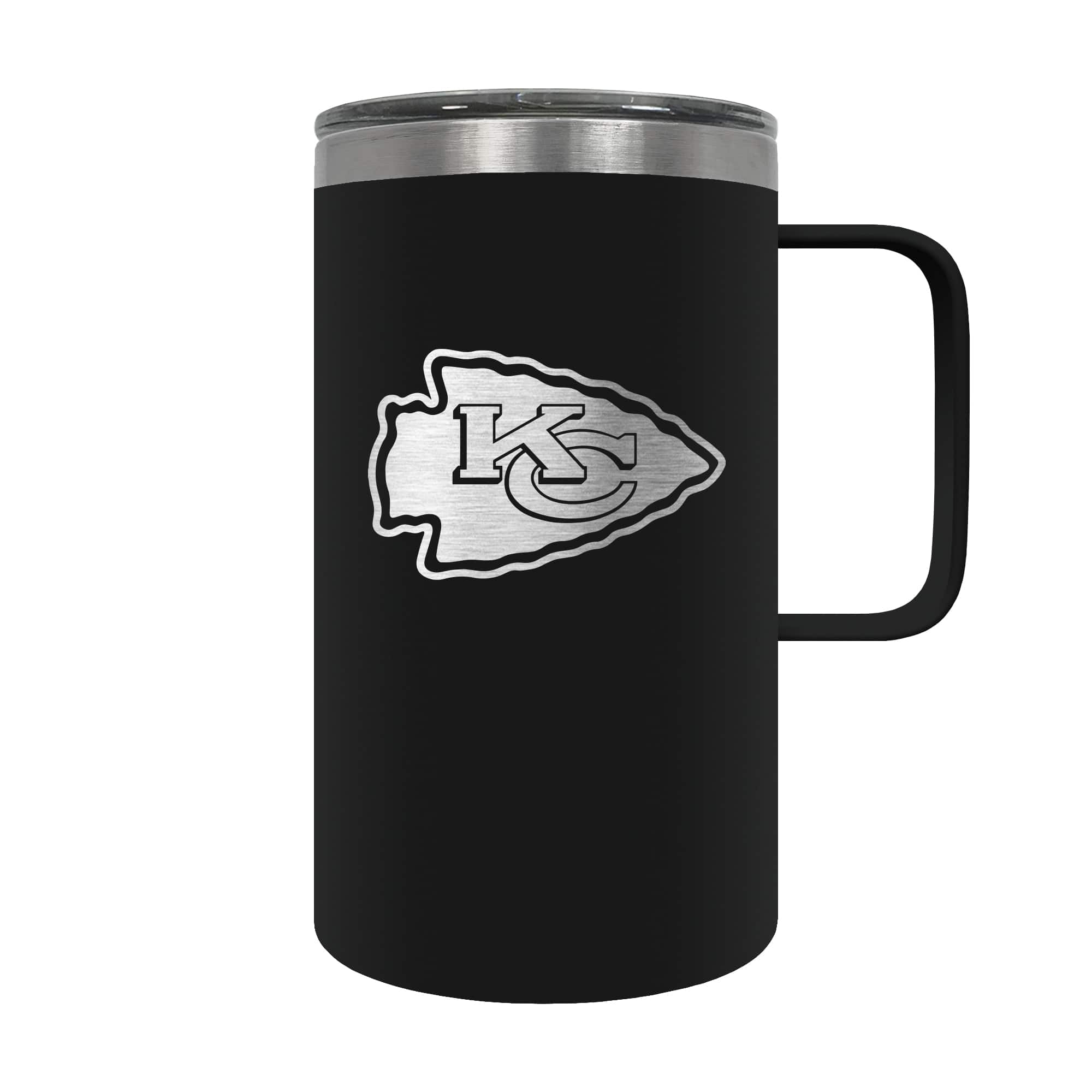 Great American Products - Kansas City Chiefs 18oz. Hustle Travel Mug - Black
