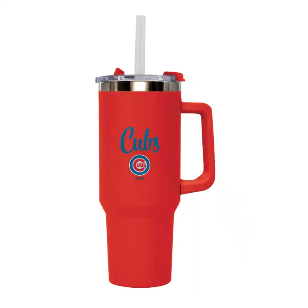 The Memory Company - Chicago Cubs 40oz. Single Hit Bling Tumbler - Red