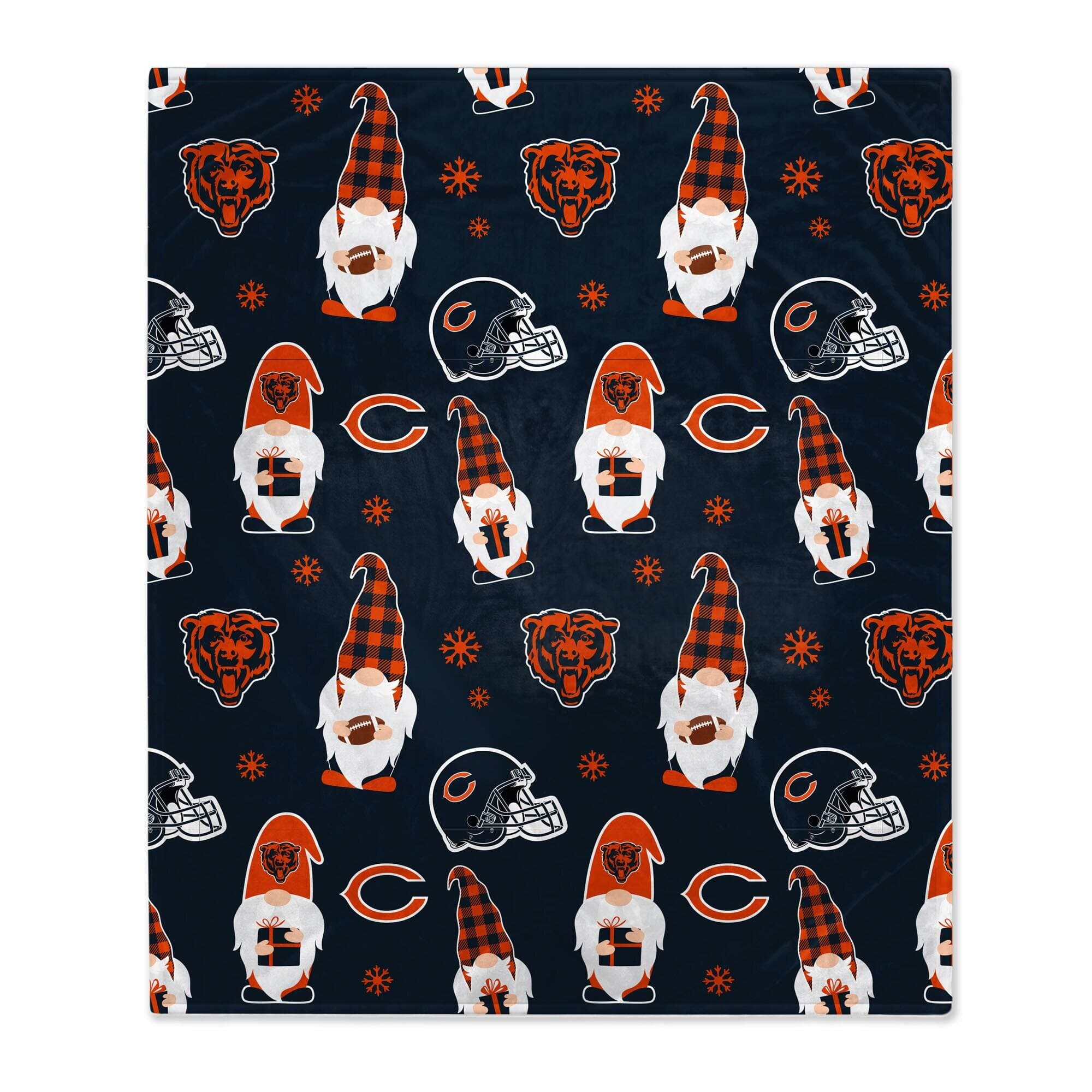 Pegasus - Chicago Bears 60" x 70" Gnome Helmet Blanket - Multicolor