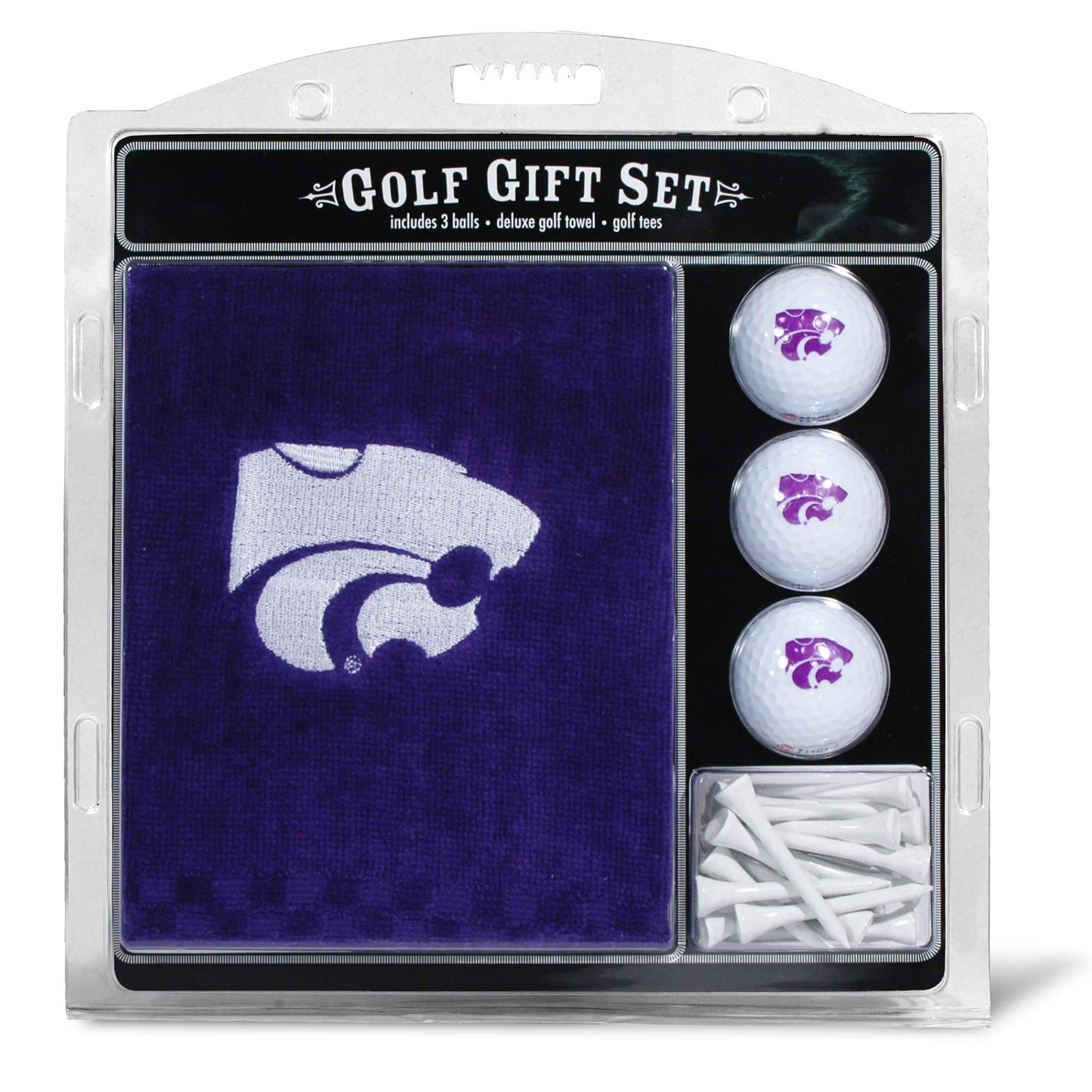 Team Golf - Kansas State Wildcats Embroidered Golf Gift Set - Multicolor