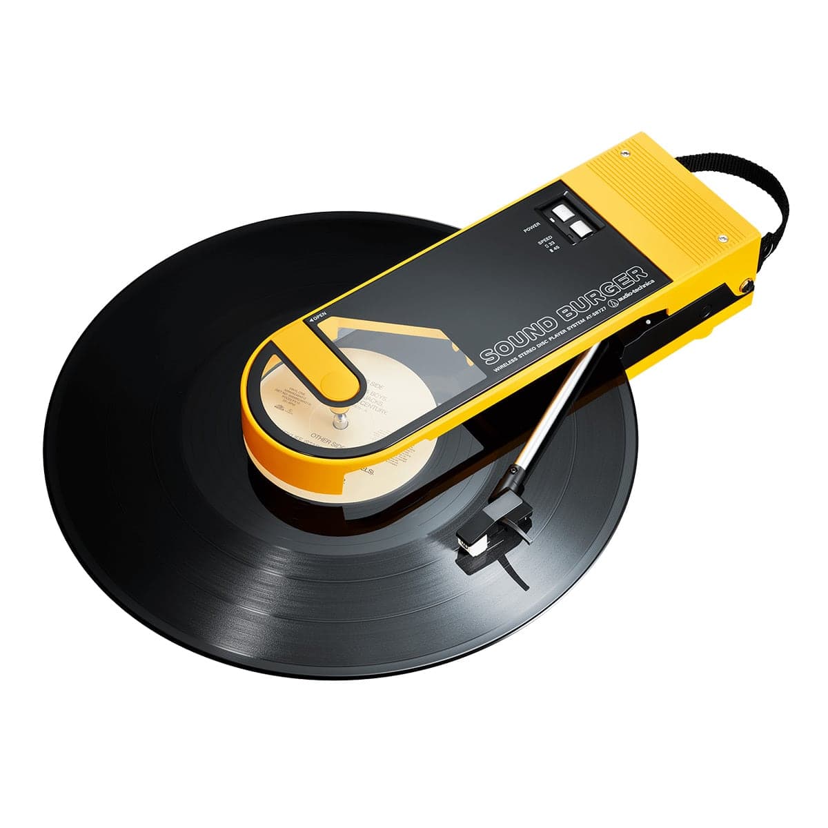 Audio-Technica - AT-SB727 Sound Burger Portable Turntable with Bluetooth - Yellow