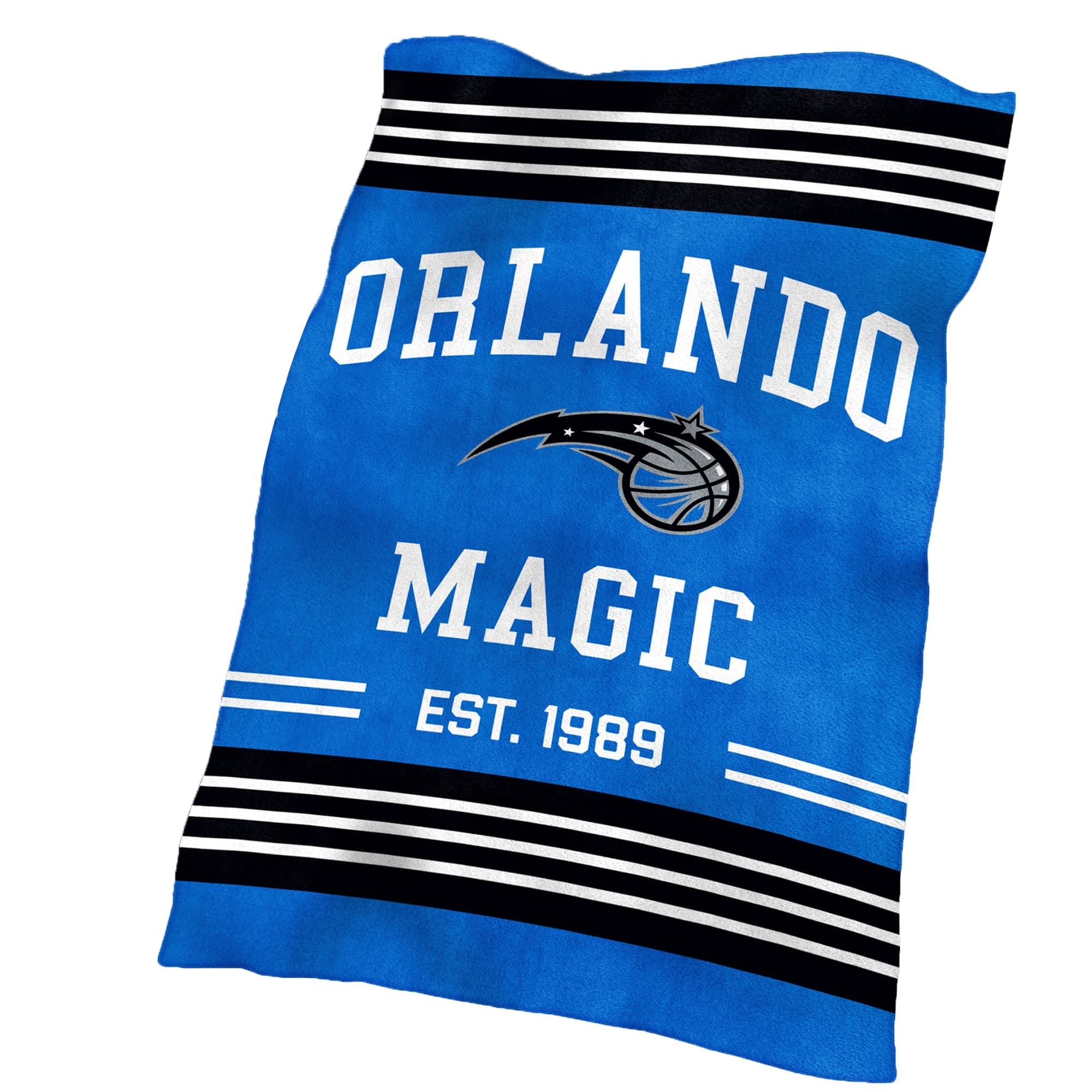 Logo Brands - Orlando Magic 60'' x 70'' Colorblock Plush Blanket - Multicolor