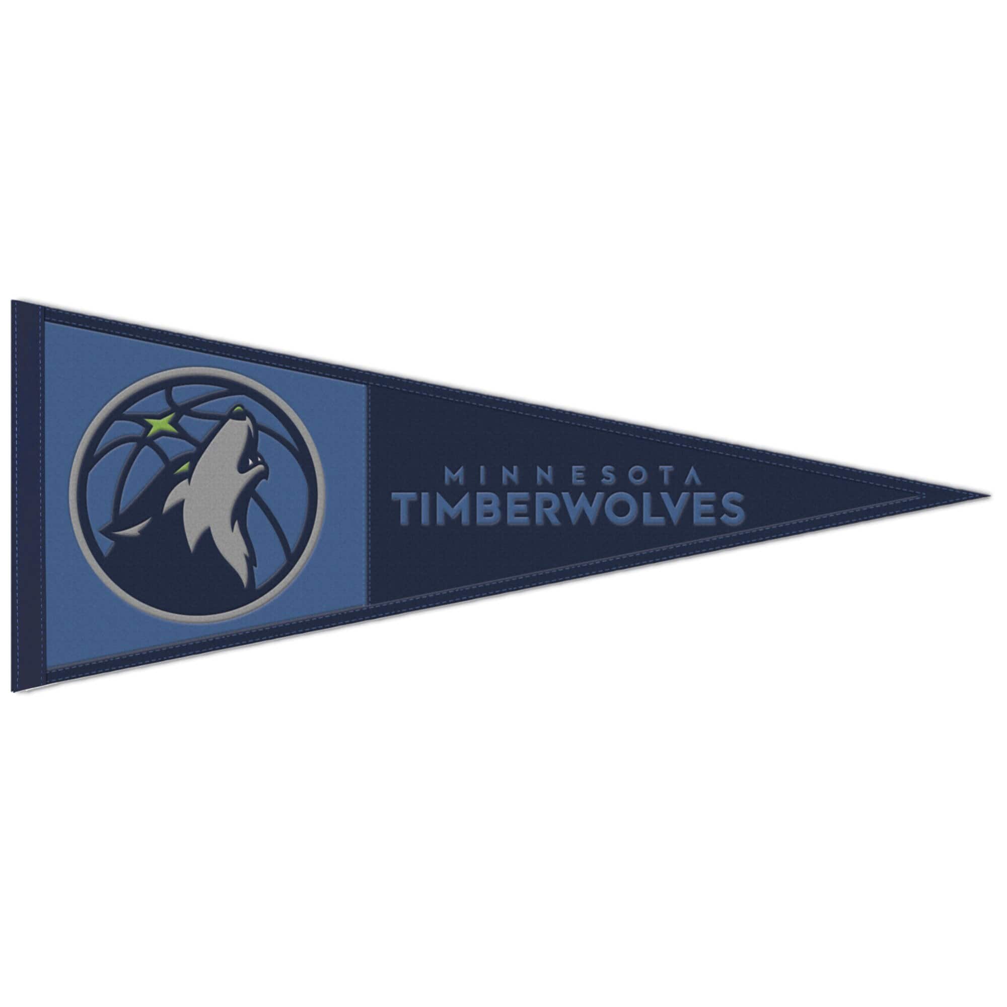 WinCraft - Minnesota Timberwolves 13" x 32" Wool Primary Logo Pennant - Multicolor