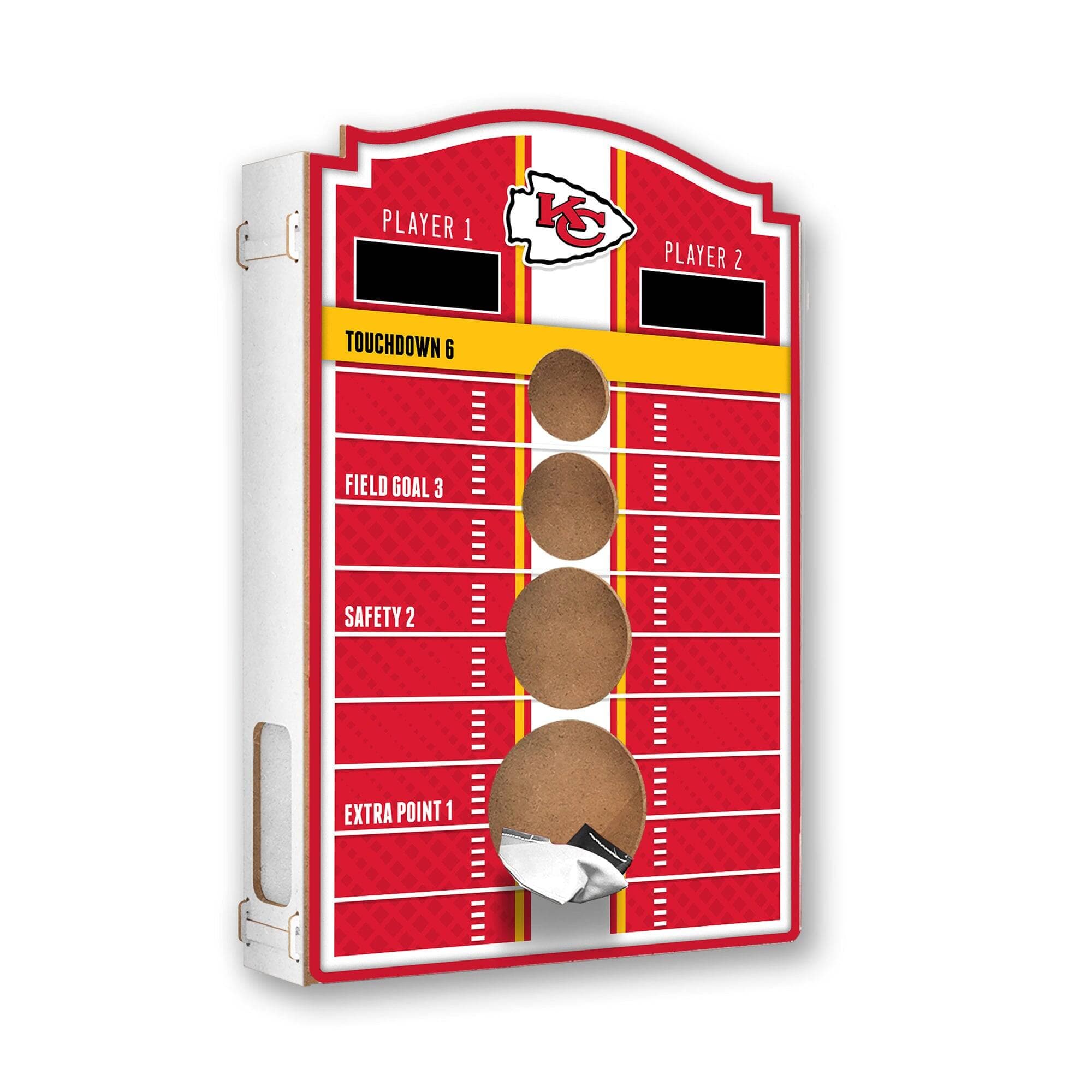 Fan Creations - Kansas City Chiefs Hanging Bean Bag Toss Game - Multicolor