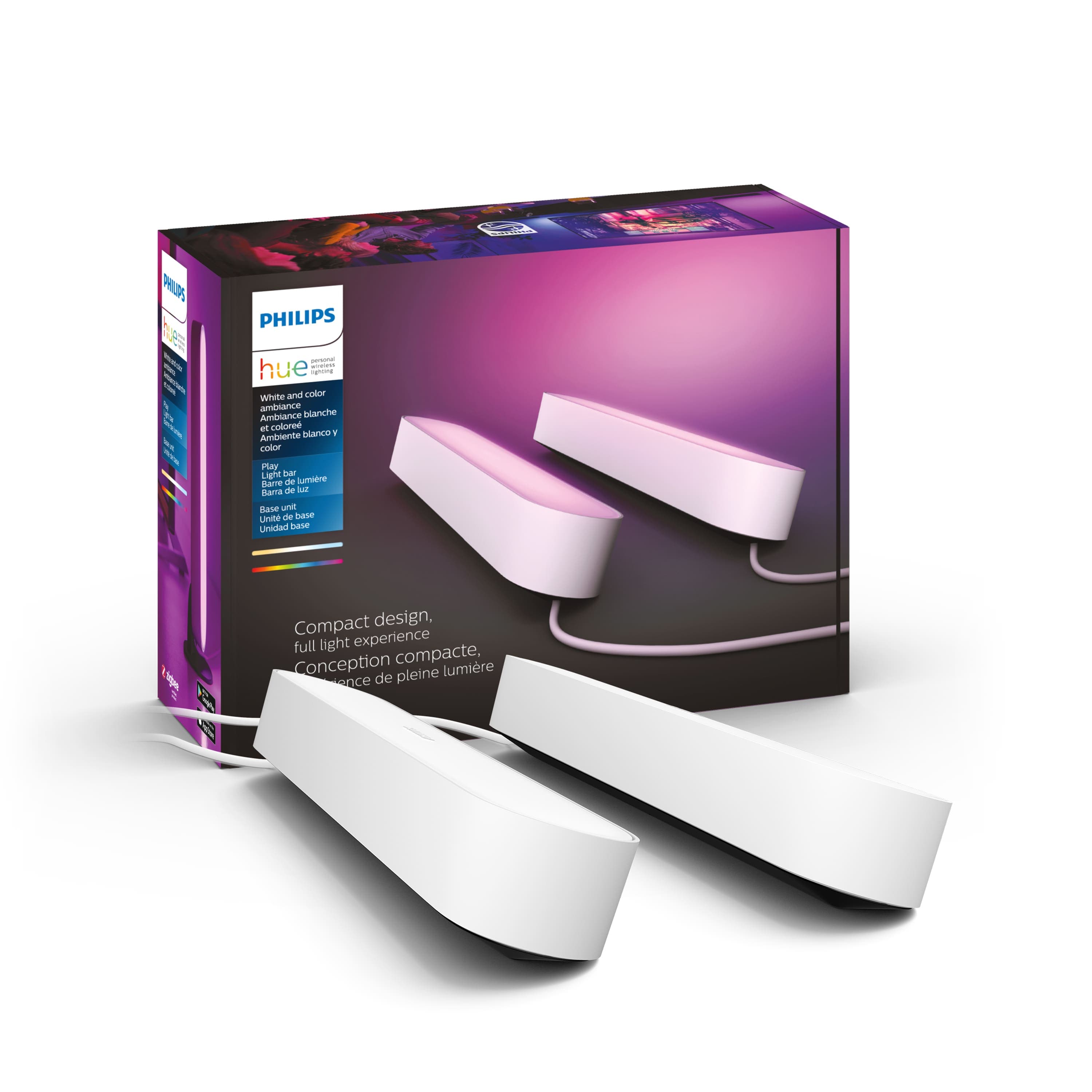 Philips - Hue Play Smart LED Bar Light (2-Pack) - White and Color Ambiance