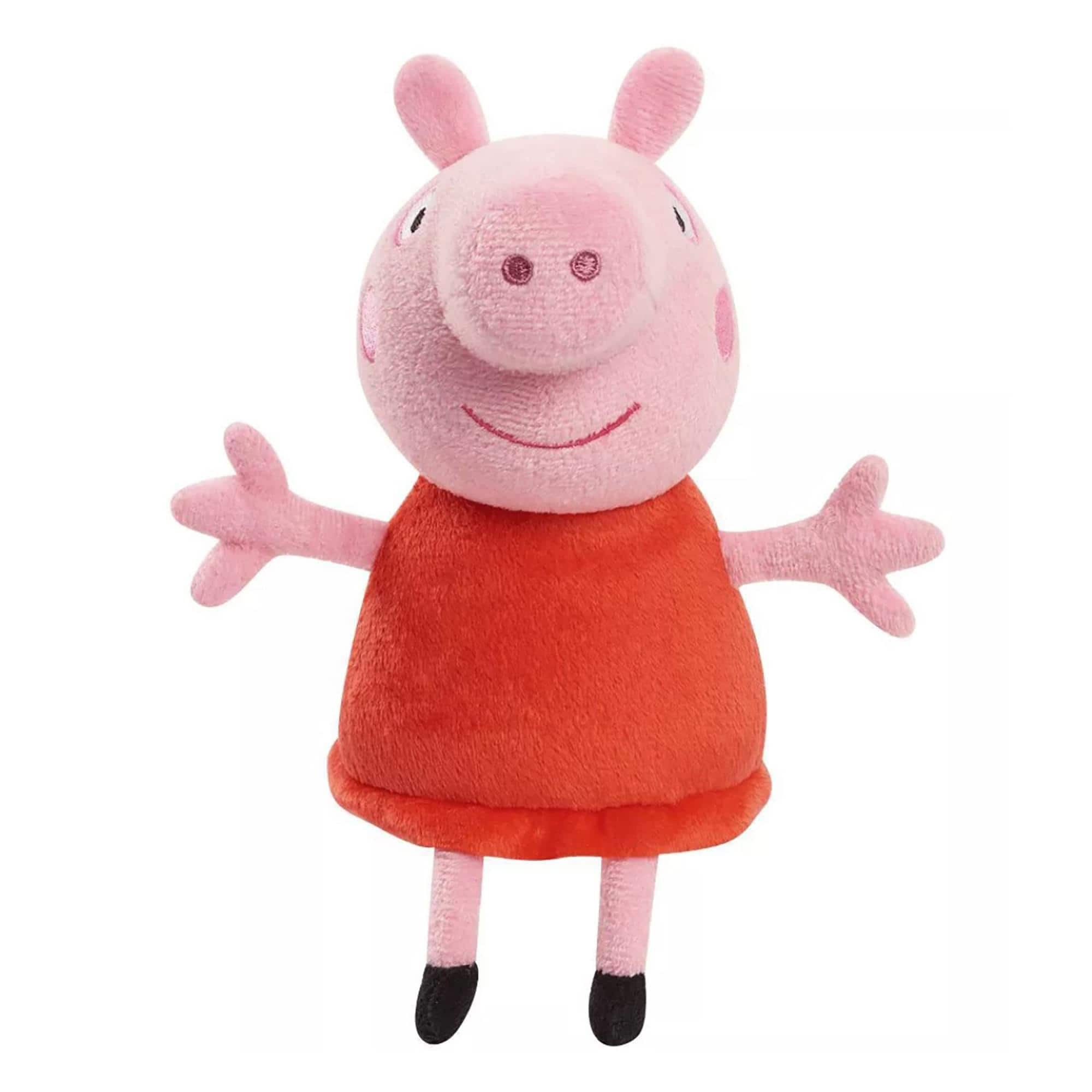 Just Play - Peppa Pig 6 Inch Bean Plush | Peppa Pig Dress - Red