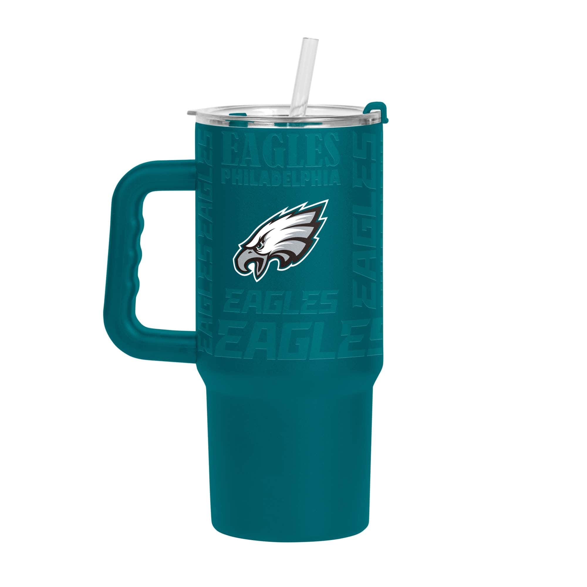 Logo Brands - Philadelphia Eagles 24oz. Replay Powder Coat Tumbler - Teal