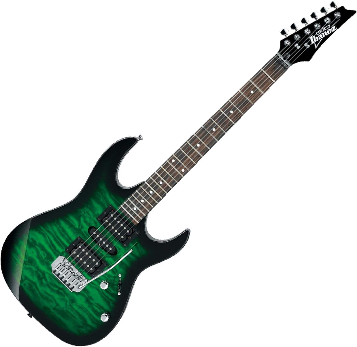 Ibanez - 6-String Solid-Body Electric Guitar, Right, Transparent Green Burst