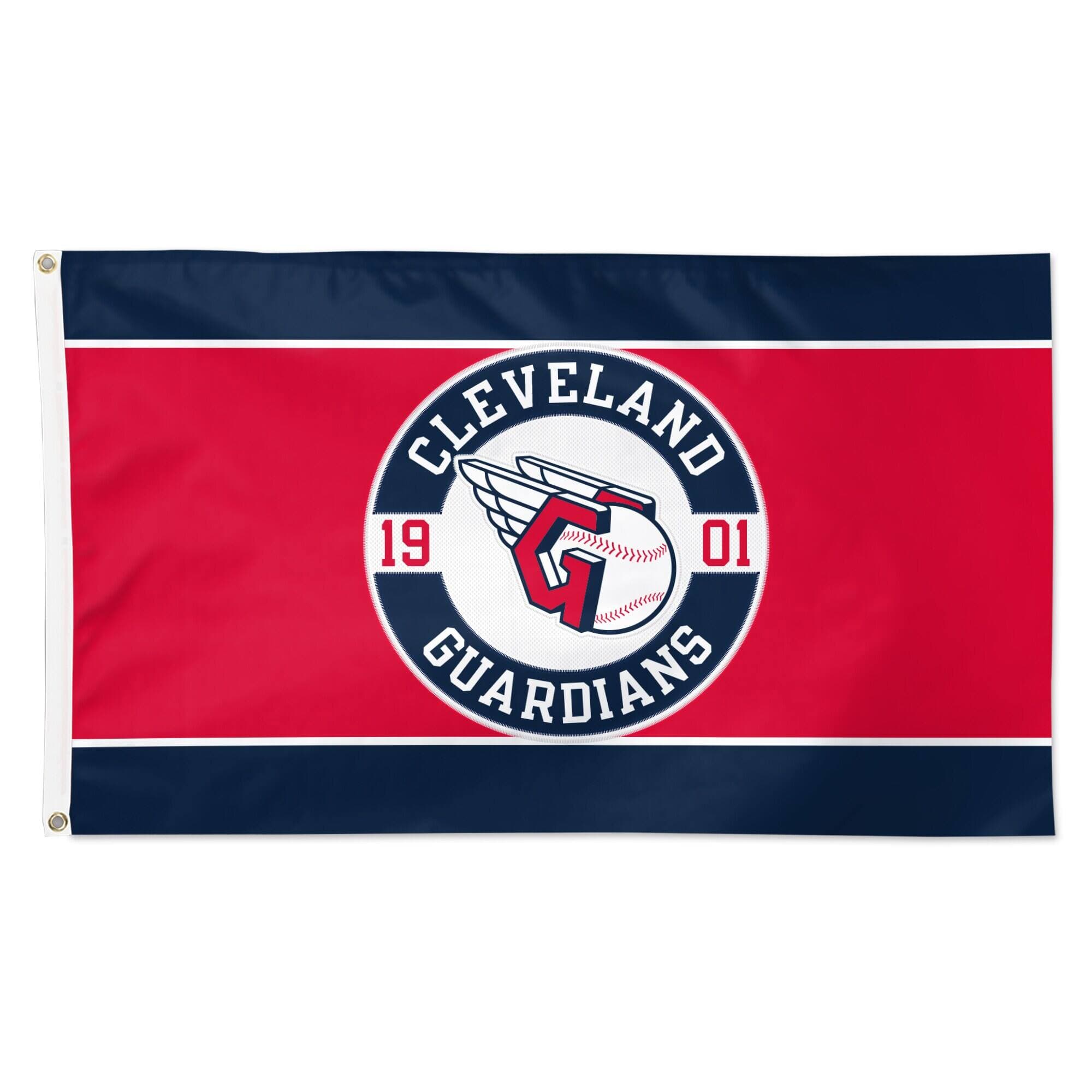 WinCraft - Cleveland Guardians 3' x 5' Applique Flag - Multicolor