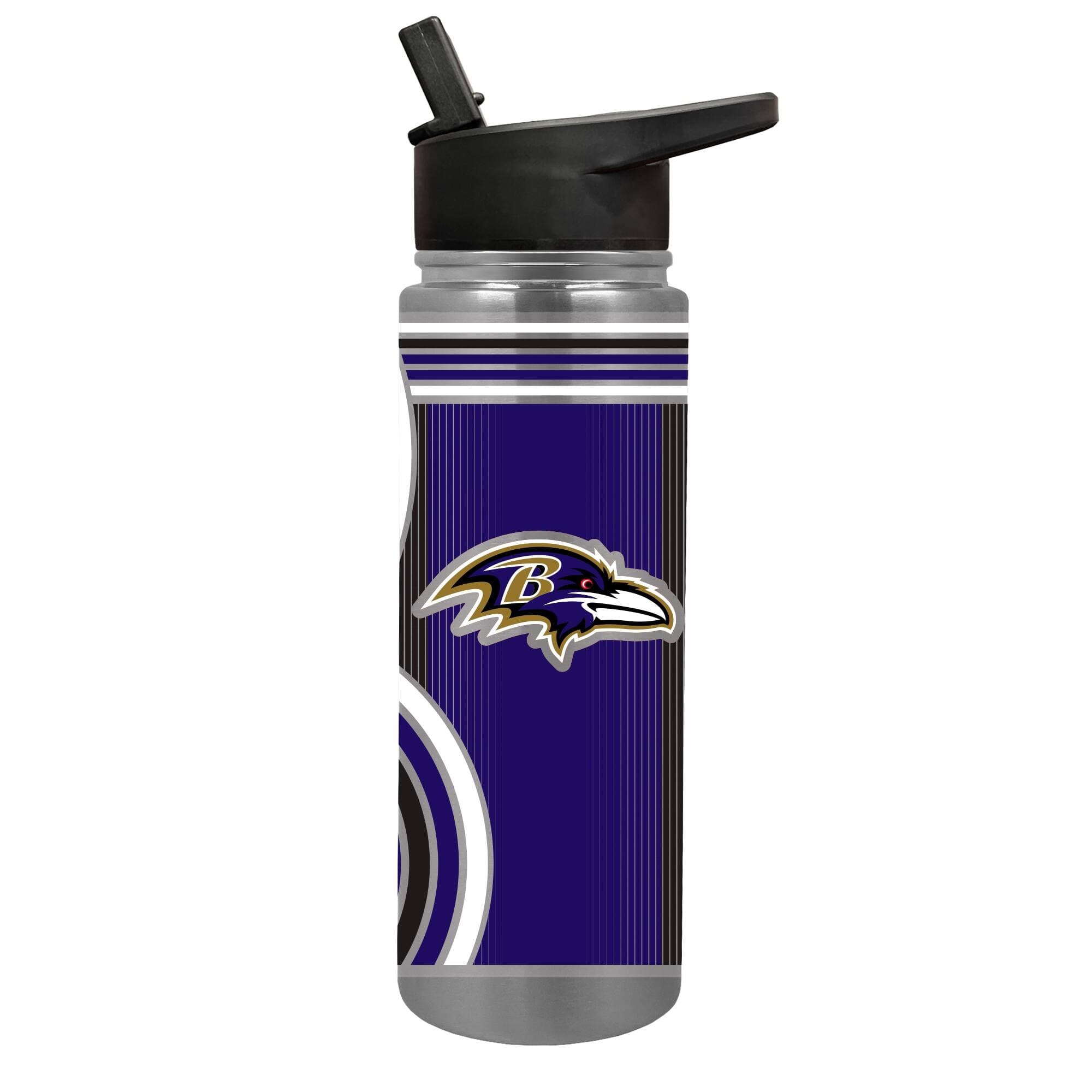 Great American Products - Baltimore Ravens 24oz. Cool Vibes Jr. Thirst Hydration Water Bottle - Multicolor
