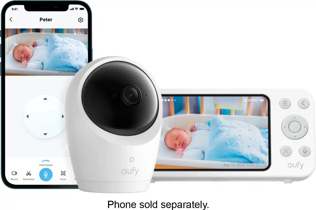 Eufy | | E20 Baby Monitor with 2K Camera | White | Best Buy