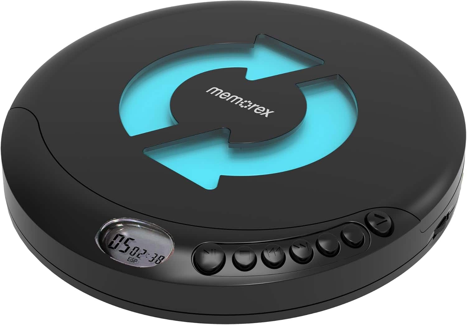Memorex - DM80 CD /CD-R/RW Compact Disc Player - Black