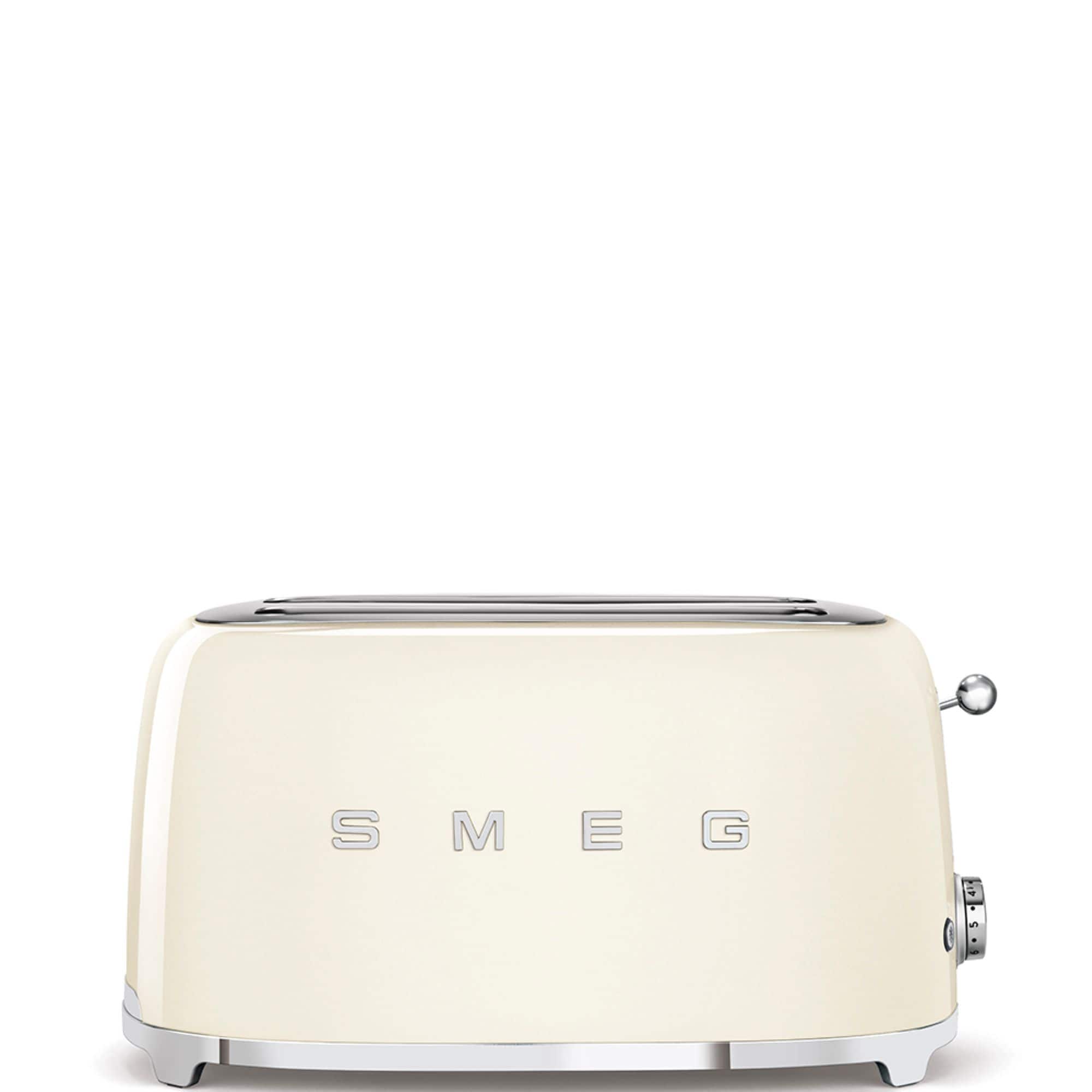 SMEG - TSF02 4-Slice Long Wide-Slot Toaster - Cream
