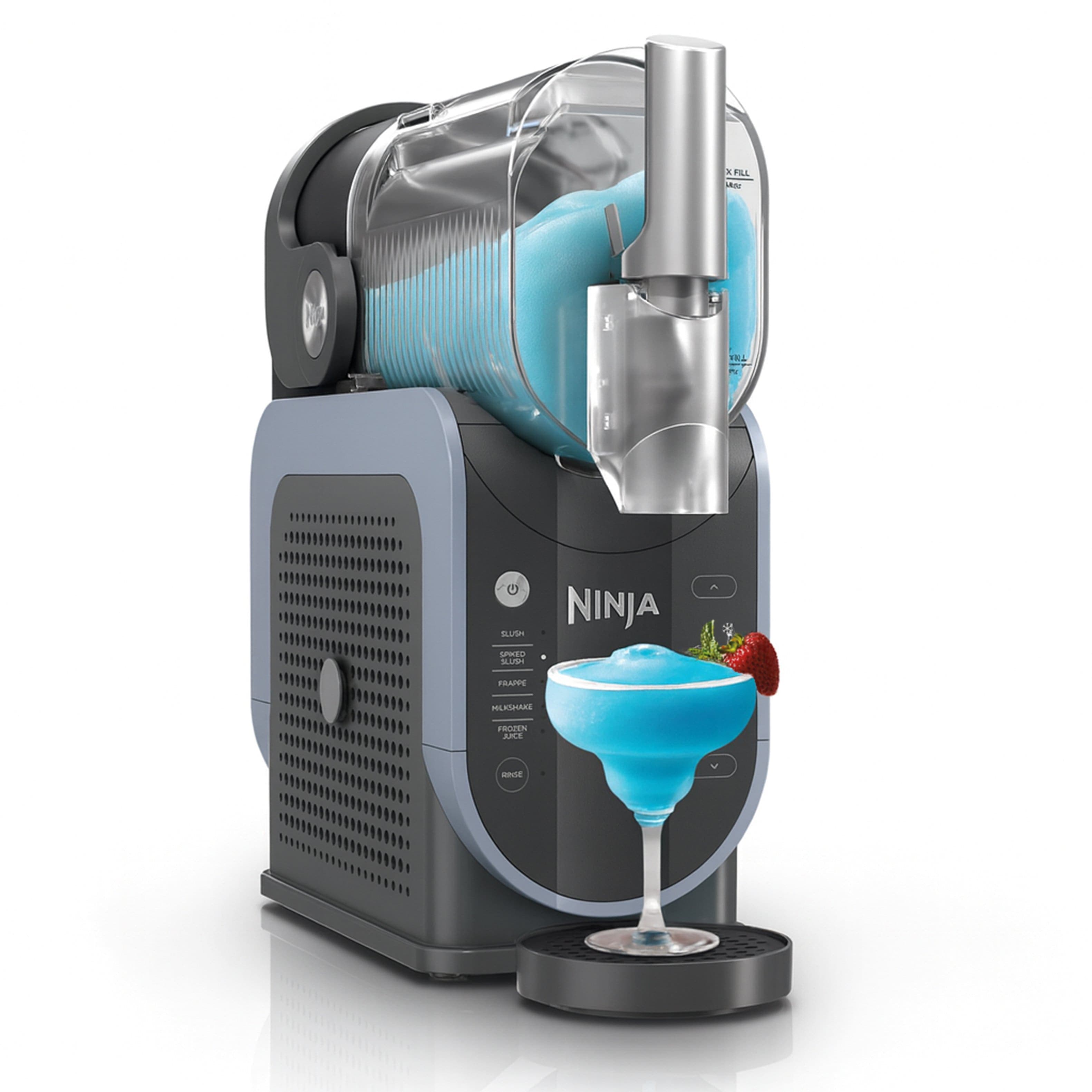 Ninja - SLUSHi 5-in-1 Professional Frozen Drink Maker, 88 oz. Frozen Drink & Slushie Machine, 5 Preset Programs - Artic Blue & Gray