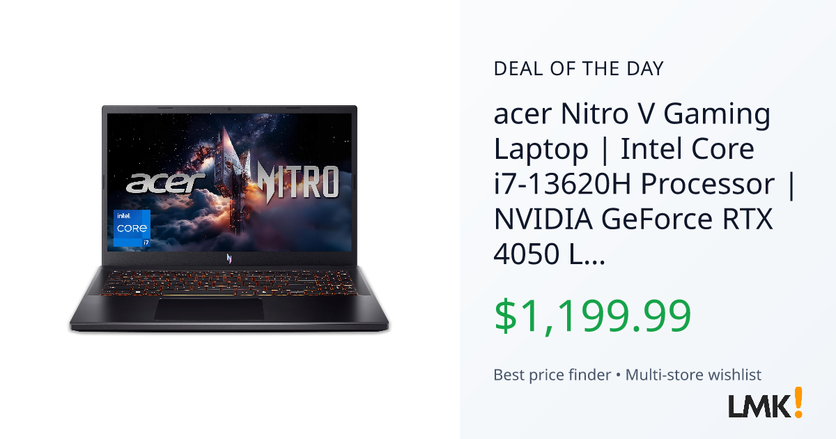 acer Nitro V Gaming Laptop | Intel Core i7-13620H Process... | LMK.today