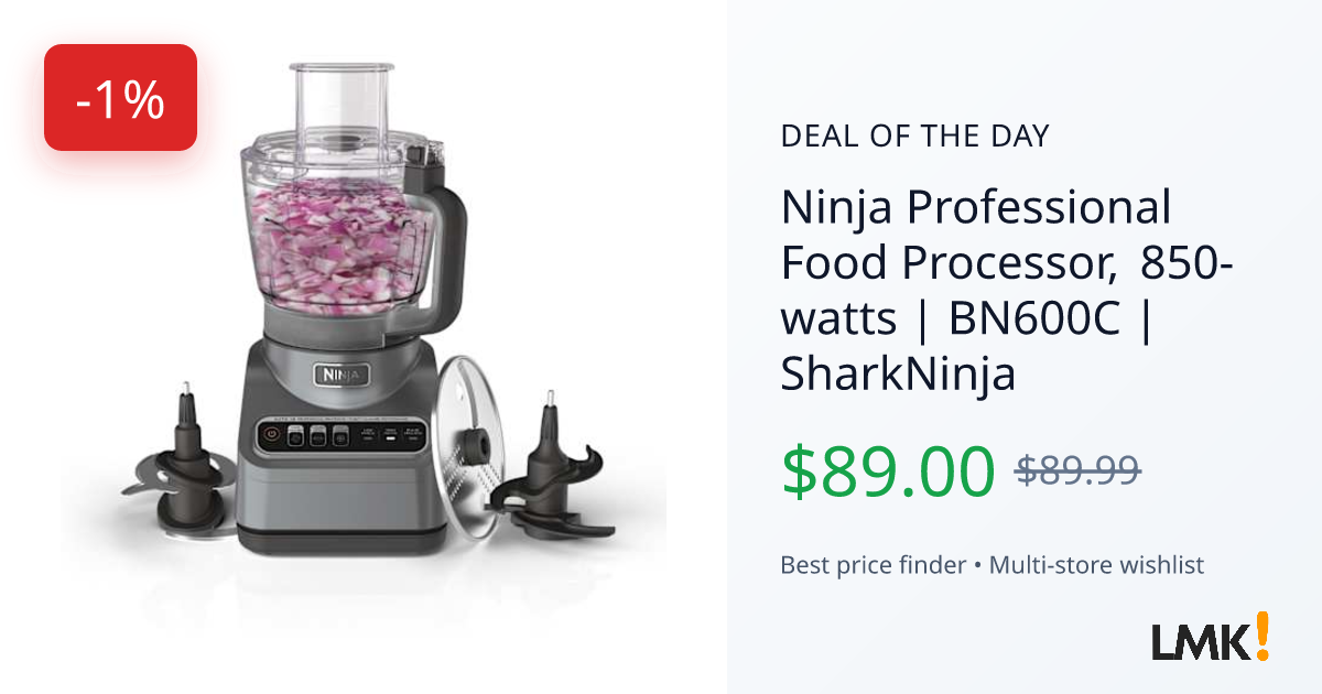 Ninja Professional Food Processor, 850-watts | BN600C | S... | LMK.today