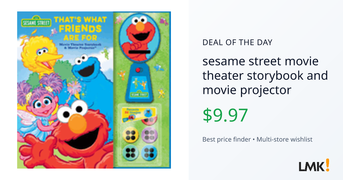 sesame street movie theater storybook and movie projector | LMK.today