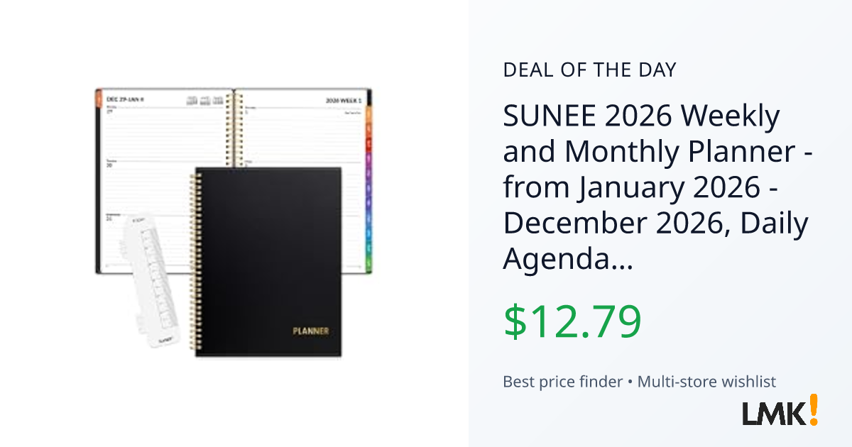SUNEE 2026 Weekly and Monthly Planner - from January 2026... | LMK.today