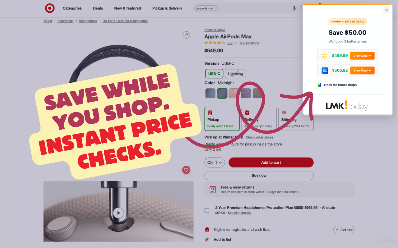 LMK.today Chrome Extension in action